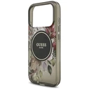Guess IML Flowers Pearl Strap MagSafe Apple iPhone 18 Pro / 17 Pro black