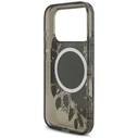 Guess IML Flowers Pearl Strap MagSafe Apple iPhone 18 Pro / 17 Pro black