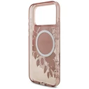 Guess IML Flowers Pearl Strap MagSafe Apple iPhone 18 Pro / 17 Pro pink