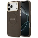 Guess Peony Hot Stamp MagSafe Apple iPhone 18 Pro Max / 17 Pro Max brown