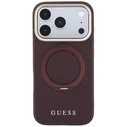 Guess Ring Stand 360 Grained Classic Logo MagSafe Apple iPhone 18 Pro / 17 Pro burgundy