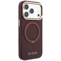 Guess Ring Stand 360 Grained Classic Logo MagSafe Apple iPhone 18 Pro / 17 Pro burgundy