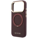 Guess Ring Stand 360 Grained Classic Logo MagSafe Apple iPhone 18 Pro / 17 Pro burgundy
