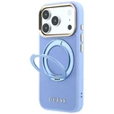 Guess Ring Stand 360 Grained Classic Logo MagSafe Apple iPhone 18 Pro / 17 Pro light blue