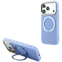 Guess Ring Stand 360 Grained Classic Logo MagSafe Apple iPhone 18 Pro Max / 17 Pro Max light blue