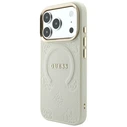 Guess Saffiano Peony & Ring MagSafe Apple iPhone 18 Pro / 17 Pro beige