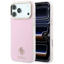 Guess Saffiano Small 4G & Classic Logo MagSafe Apple iPhone 18 Pro / 17 Pro pink