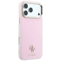 Guess Saffiano Small 4G & Classic Logo MagSafe Apple iPhone 18 Pro / 17 Pro pink