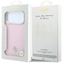 Guess Saffiano Small 4G & Classic Logo MagSafe Apple iPhone 18 Pro / 17 Pro pink