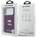 Karl Lagerfeld IML Ikonik Sketch Print MagSafe Apple iPhone 18 Pro / 17 Pro burgundy