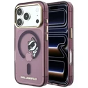 Karl Lagerfeld Peekaboo Logo MagSafe Apple iPhone 18 Pro / 17 Pro burgundy