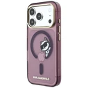 Karl Lagerfeld Peekaboo Logo MagSafe Apple iPhone 18 Pro / 17 Pro burgundy