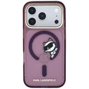 Karl Lagerfeld Peekaboo Logo MagSafe Apple iPhone 18 Pro / 17 Pro burgundy