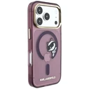 Karl Lagerfeld Peekaboo Logo MagSafe Apple iPhone 18 Pro / 17 Pro burgundy
