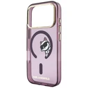 Karl Lagerfeld Peekaboo Logo MagSafe Apple iPhone 18 Pro / 17 Pro burgundy