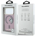 Karl Lagerfeld Peekaboo Logo MagSafe Apple iPhone 18 Pro / 17 Pro burgundy