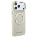 Karl Lagerfeld Ring Stand 360 Saffiano Classic Logo MagSafe Apple iPhone 18 Pro / 17 Pro beige
