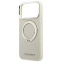 Karl Lagerfeld Ring Stand 360 Saffiano Classic Logo MagSafe Apple iPhone 18 Pro / 17 Pro beige