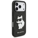 Karl Lagerfeld Saffiano Mono Patch Choupette Apple iPhone 18 Pro / 17 Pro black