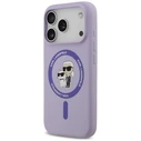 Karl Lagerfeld Silicone Karl&Choupette Ring MagSafe Apple iPhone 18 Pro / 17 Pro purple