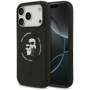 Karl Lagerfeld Silicone Karl&Choupette Ring MagSafe Apple iPhone 18 Pro Max / iPhone 17 Pro Max black