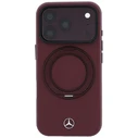 Mercedes Leather with Ring Stand MagSafe Apple iPhone 18 Pro / 17 Pro burgundy