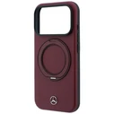 Mercedes Leather with Ring Stand MagSafe Apple iPhone 18 Pro / 17 Pro burgundy