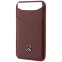 Mercedes Grill Pattern Leather MagSafe Apple iPhone 18 Pro / 17 Pro burgundy