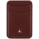 Mercedes Grill Pattern Leather MagSafe Apple iPhone 18 Pro / 17 Pro burgundy