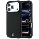 Mercedes Grill Pattern Leather MagSafe Apple iPhone 18 Pro / 17 Pro black