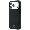 Mercedes Grill Pattern Leather MagSafe Apple iPhone 18 Pro / 17 Pro black