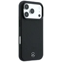 Mercedes Grill Pattern Leather MagSafe Apple iPhone 18 Pro / 17 Pro black