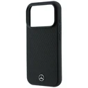 Mercedes Grill Pattern Leather MagSafe Apple iPhone 18 Pro / 17 Pro black