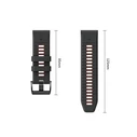 Tech-Protect Iconband Pro for Garmin Fenix 5x / 5x Plus / 6x / 6x Pro / 7x / 8 / 8 Pro / 9 / 9 Pro 47 mm Black/red