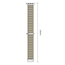 Tech-Protect Nylon Pro Apple Watch 8 / 9 / 10 / 11 / 12 / SE / Ultra 44/45/46/49 mm Titanium/olive