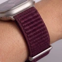 Tech-Protect Nylonloop Apple Watch 8 / 9 / 10 / 11 / 12 / SE / Ultra 44/45/46/49 mm Deep Burgundy