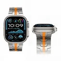 Tech-Protect Stainless Apple Watch 8 / 9 / 10 / 11 / 12 / SE / Ultra 44/45/46/49 mm Titanium/orange
