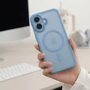 Tech-Protect MagPeak MagSafe CC Apple iPhone 17 Matte Mist Blue