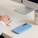 Tech-Protect MagPeak MagSafe CC Apple iPhone 17 Matte Mist Blue