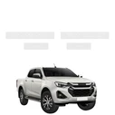 GrizzGlass HeavyDuty Clear Door Sill Protective Film Isuzu D-Max (2020-2026) [4in1]