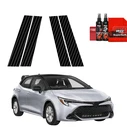 GrizzGlass BodyShield Carbon Car Pillar Protective Film Toyota Corolla Hatchback (2019-2026) [4in1]