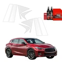 GrizzGlass BodyShield Car Pillar Protective Film Infiniti QX30 (2016-2020) [8in1]
