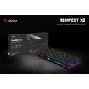 Gaming Πληκτρολόγιο Ενσύρματο Savio Rgb Tempest X2 Outemu Blue