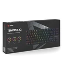 Gaming Πληκτρολόγιο Ενσύρματο Savio Rgb Tempest X2 Outemu Blue