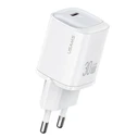Φορτιστής Πρίζας Usams 30w Gan Usb-C Fast Charging White