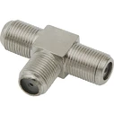 Default F Connector Female to 2 Female Adapter DM-3852