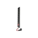 Πολύπριζο Ασφαλείας Acar R8 Power 3m 8x Fr Black 16