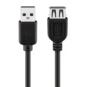 Καλώδιο USB Goobay 2.0 σε USB (F) 93601, copper, 5m, μαύρο