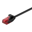 Καλώδιο Δικτύου Goobay 93717, CAT 6 U/UTP, slim, copper, 5m, μαύρο