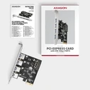 Κάρτα PCIe Pceu-430rs Kontroler , 4x Port Usb Uasp